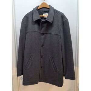 J. Crew Women's Coat L 80% Wool Thinsulate 5 Buttons 2 Front Pockets Black GUC